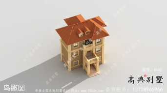 歐式風(fēng)格三層別墅施工圖紙