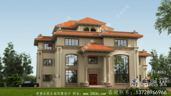 四層別墅房屋設(shè)計圖，外型新奇好看