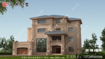 鄉(xiāng)村三層半普通建筑的外觀設(shè)計(jì)，是鄉(xiāng)村建筑的首選。