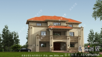 新農(nóng)村三層復(fù)式私人別墅設(shè)計(jì)圖