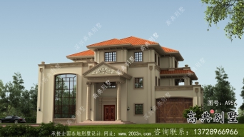 新農(nóng)村簡歐三層復(fù)式別墅設(shè)計(jì)房型圖