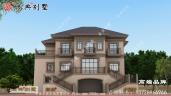 農(nóng)村三層大面積戶型豪華歐式住宅自建別墅