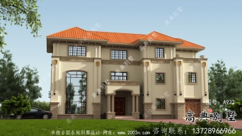 非常搶眼的意大利風格三層小別墅