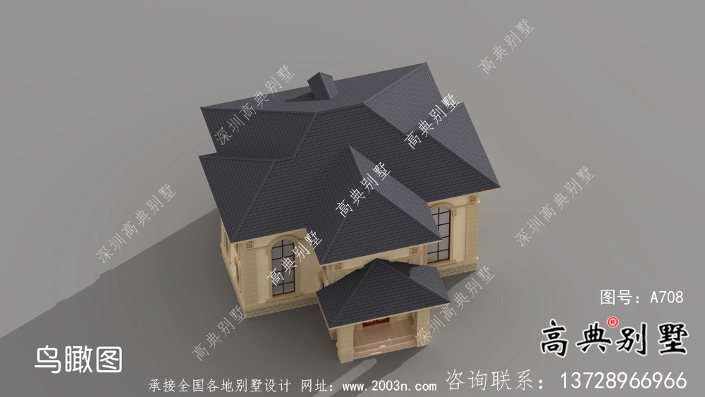 二層歐式古典鄉(xiāng)村別墅設(shè)計(jì)實(shí)際效果工程圖紙