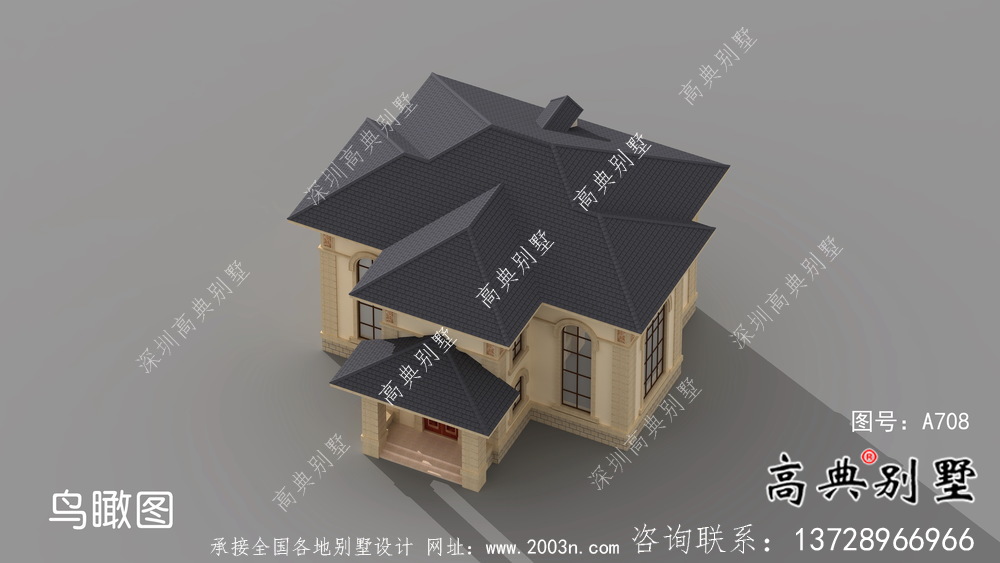 二層歐式古典鄉(xiāng)村別墅設(shè)計(jì)實(shí)際效果工程圖紙