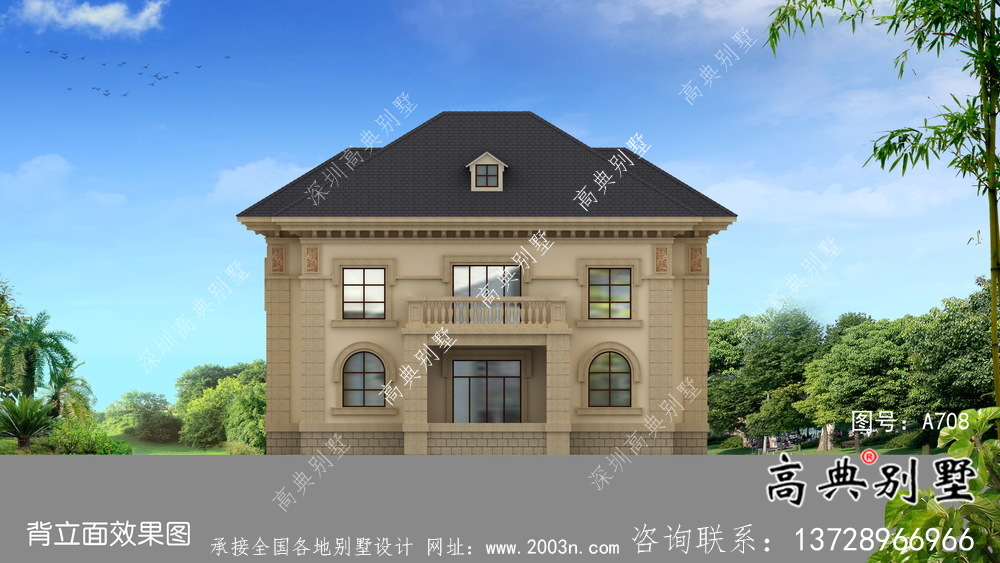 二層歐式古典鄉(xiāng)村別墅設(shè)計(jì)實(shí)際效果工程圖紙