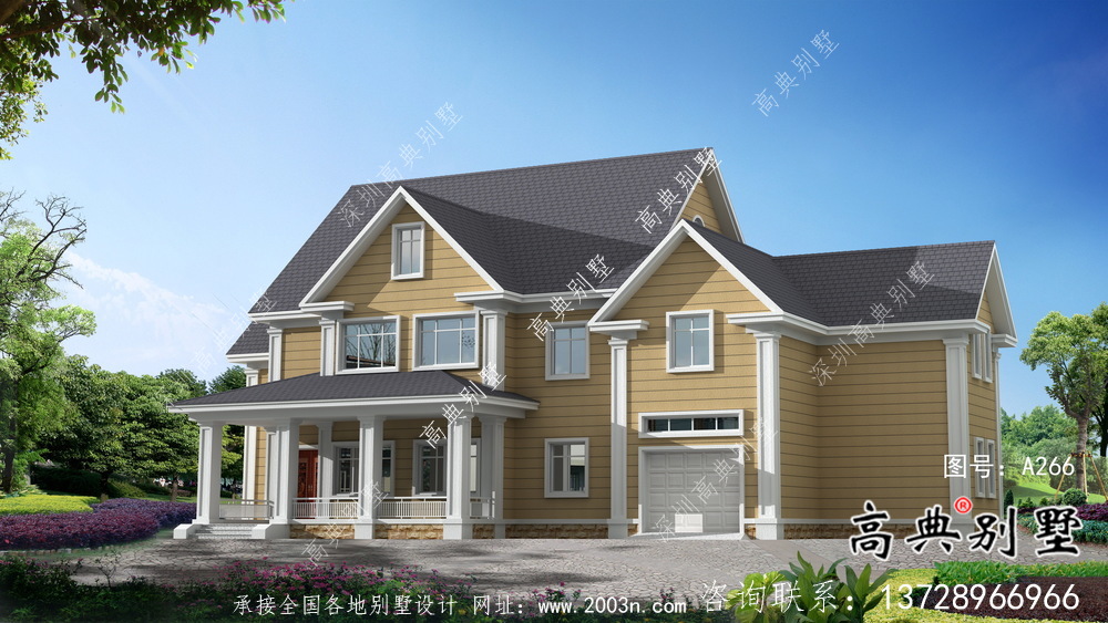 別具一格大氣兩層別墅住宅設(shè)計圖紙