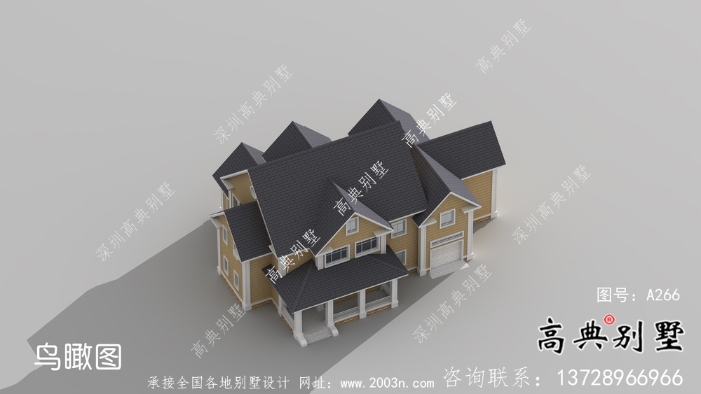 別具一格大氣兩層別墅住宅設(shè)計圖紙