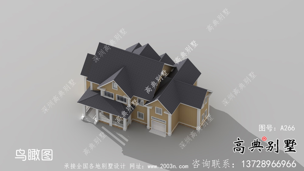 別具一格大氣兩層別墅住宅設(shè)計圖紙