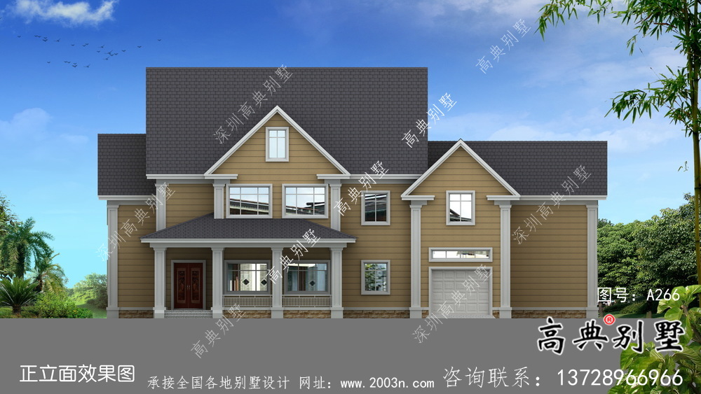 別具一格大氣兩層別墅住宅設(shè)計圖紙