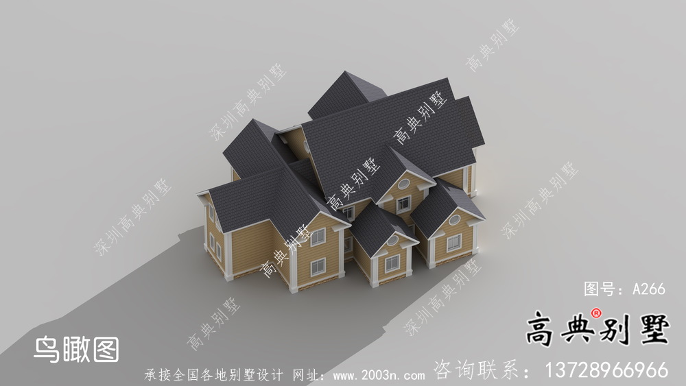 別具一格大氣兩層別墅住宅設(shè)計圖紙