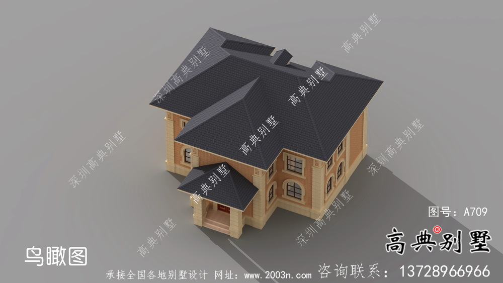 整套二層歐式田園風(fēng)別墅設(shè)計(jì)實(shí)際效果工程圖紙