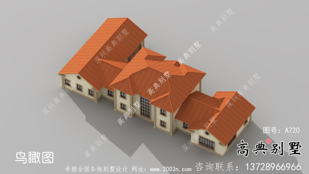 歐式二層別墅墅設(shè)計(jì)實(shí)際效果工程圖紙
