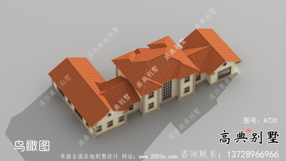 歐式二層別墅墅設(shè)計(jì)實(shí)際效果工程圖紙