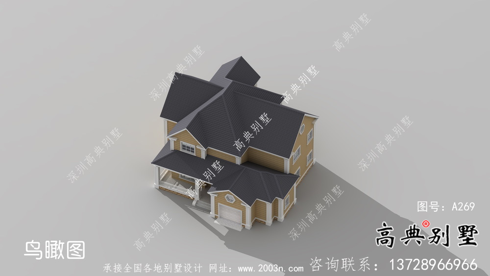 美式經(jīng)濟(jì)實(shí)用的農(nóng)村兩層住宅全套施工圖