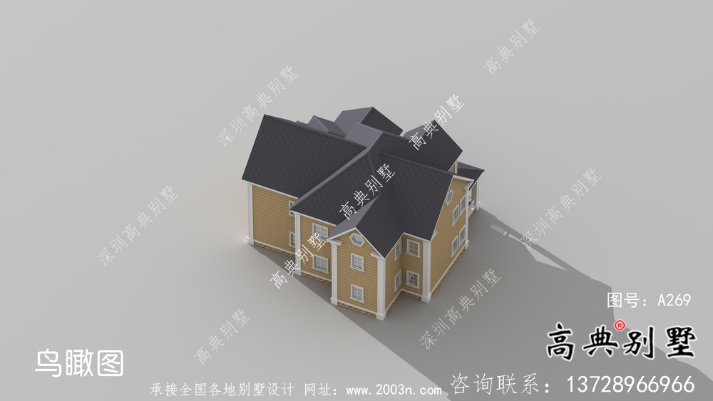 美式經(jīng)濟(jì)實(shí)用的農(nóng)村兩層住宅全套施工圖