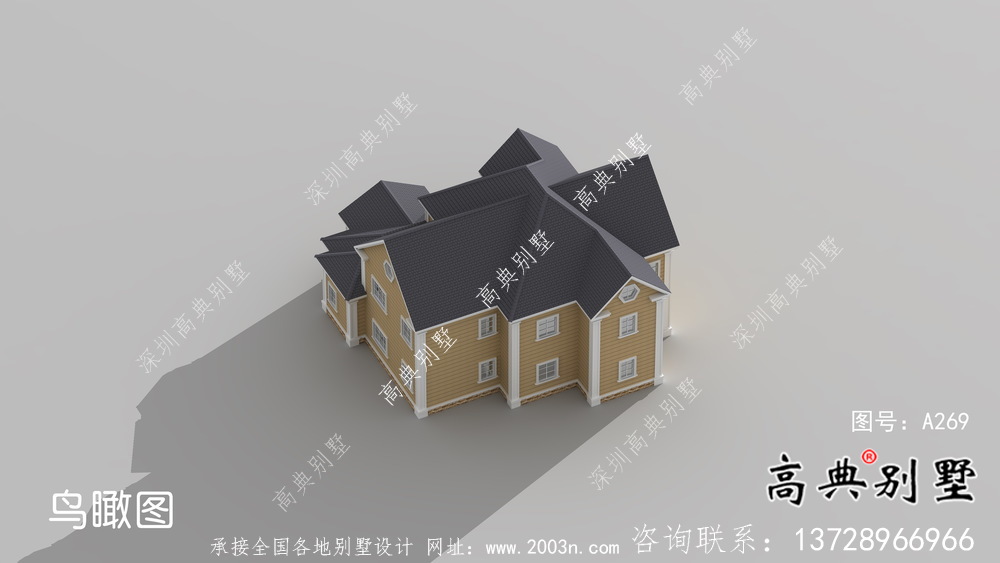 美式經(jīng)濟(jì)實(shí)用的農(nóng)村兩層住宅全套施工圖