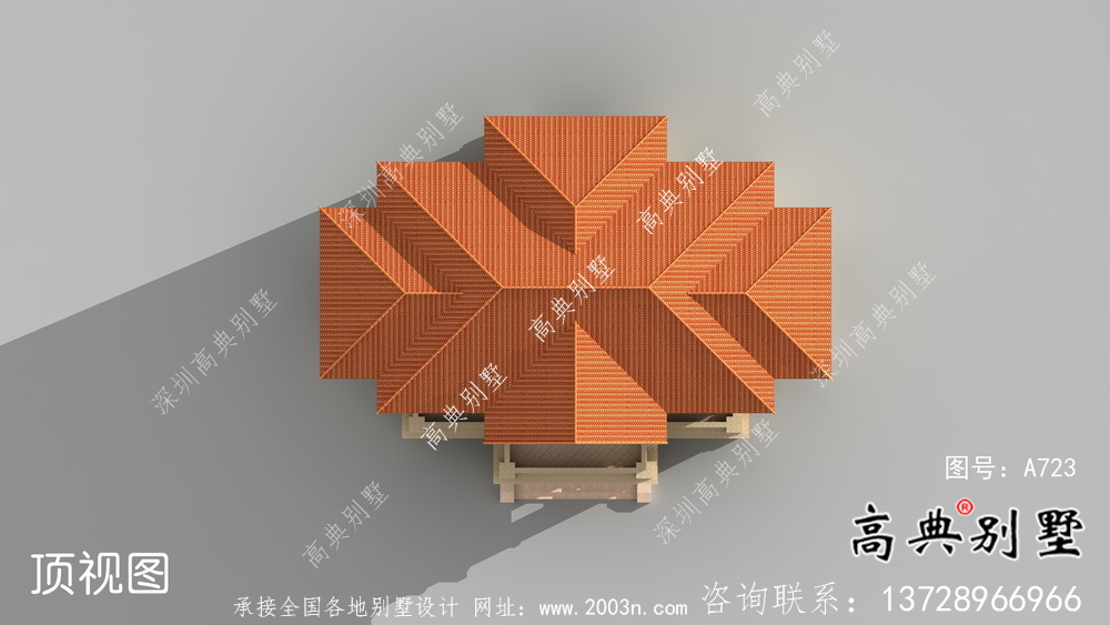 二層鄉(xiāng)村自建歐式別墅設(shè)計(jì)效果圖