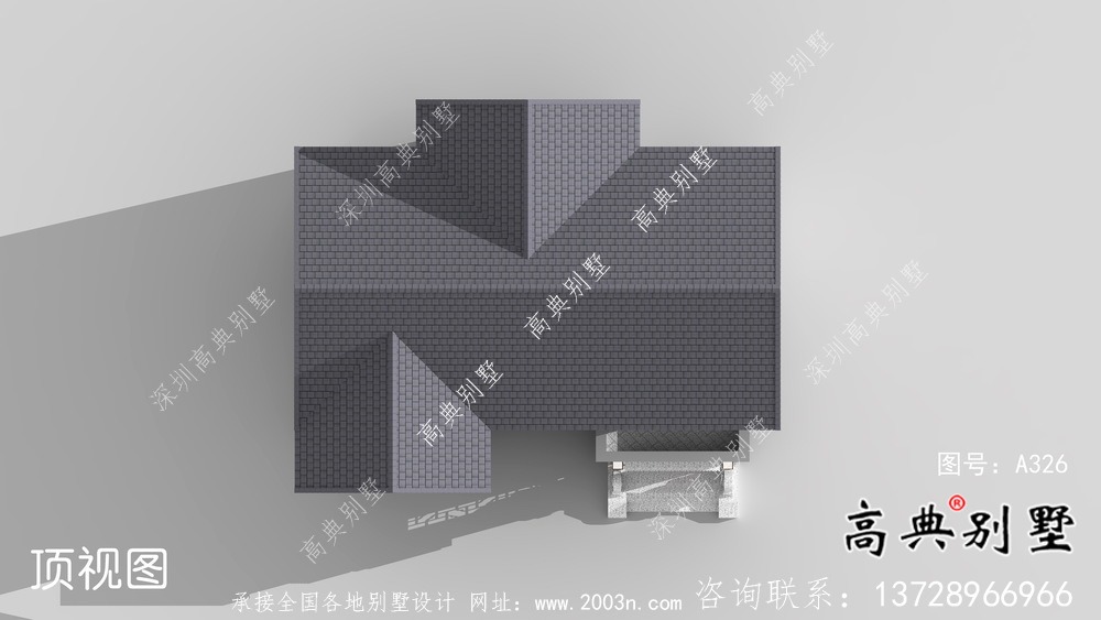 中式古典韻味十足兩層房屋設計圖（附構造和設計效果圖）