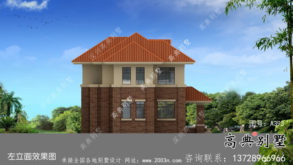農(nóng)村二層大氣歐式風(fēng)格住宅設(shè)計圖紙