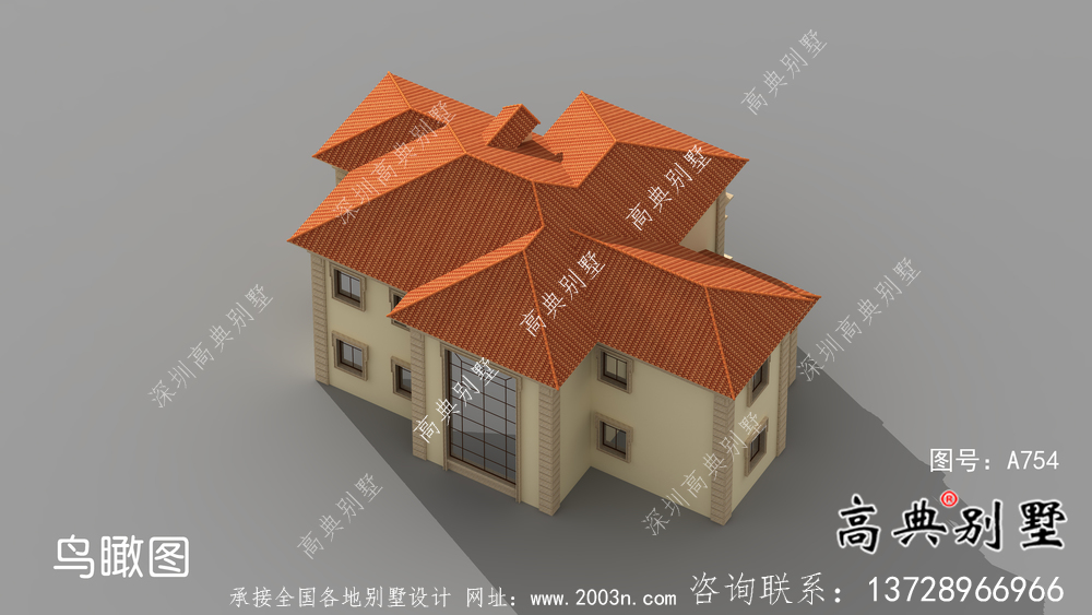 農(nóng)村歐式二層別墅自建全套設(shè)計(jì)效果圖