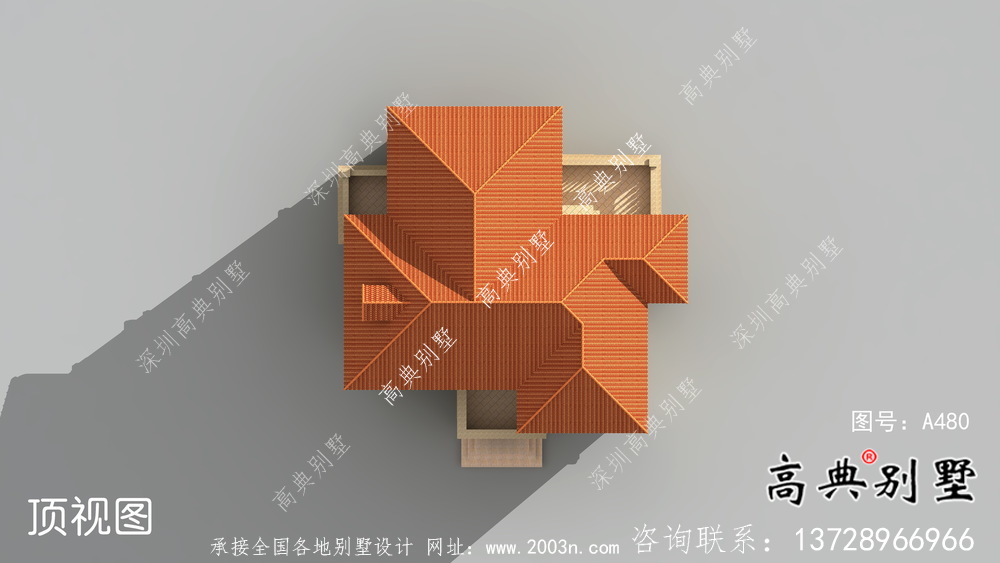 歐式風(fēng)格二層實(shí)用型農(nóng)村小別墅全套施工圖及效果圖