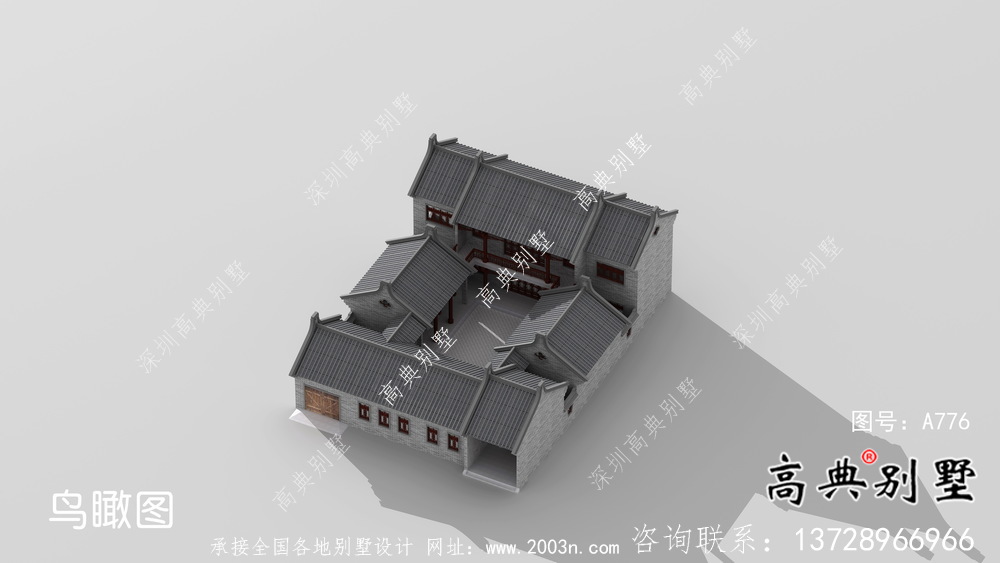 新中式穩(wěn)重二層別墅整套設(shè)計圖及施工圖紙