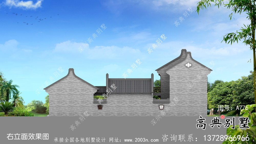 新中式穩(wěn)重二層別墅整套設(shè)計圖及施工圖紙