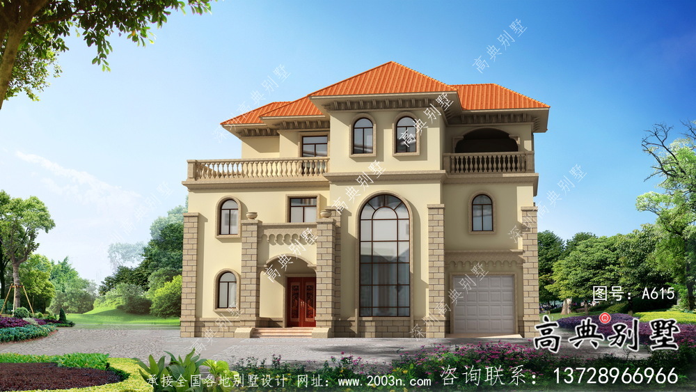 經(jīng)典推薦的三層農(nóng)村住宅成套設(shè)計(jì)圖紙，包括效果圖
