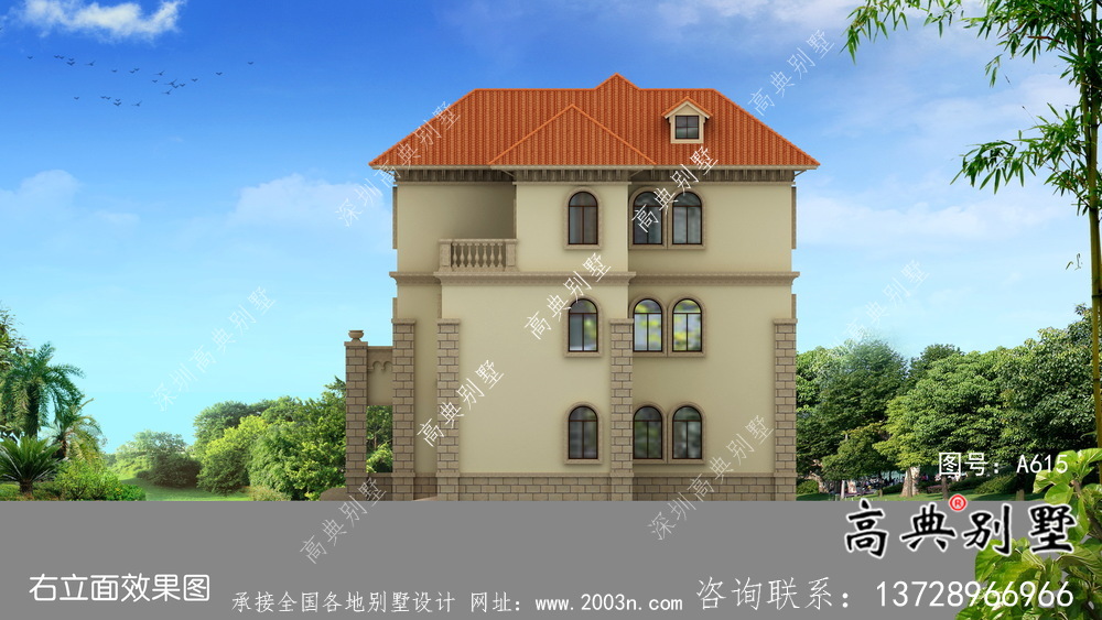 經(jīng)典推薦的三層農(nóng)村住宅成套設(shè)計(jì)圖紙，包括效果圖