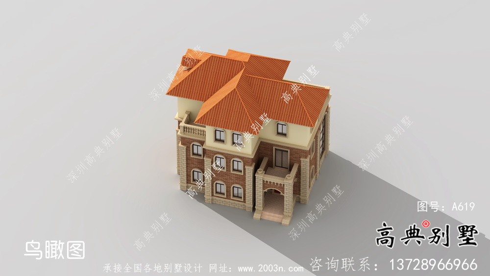 農(nóng)村歐式風(fēng)格豪華自建房屋設(shè)計(jì)圖+效果圖