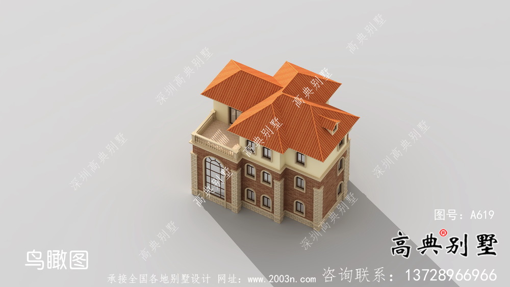 農(nóng)村歐式風(fēng)格豪華自建房屋設(shè)計(jì)圖+效果圖