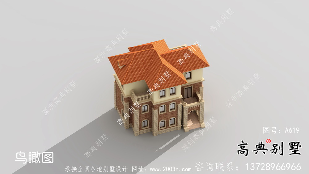 農(nóng)村歐式風(fēng)格豪華自建房屋設(shè)計(jì)圖+效果圖