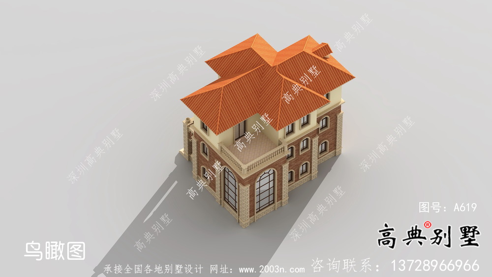農(nóng)村歐式風(fēng)格豪華自建房屋設(shè)計(jì)圖+效果圖
