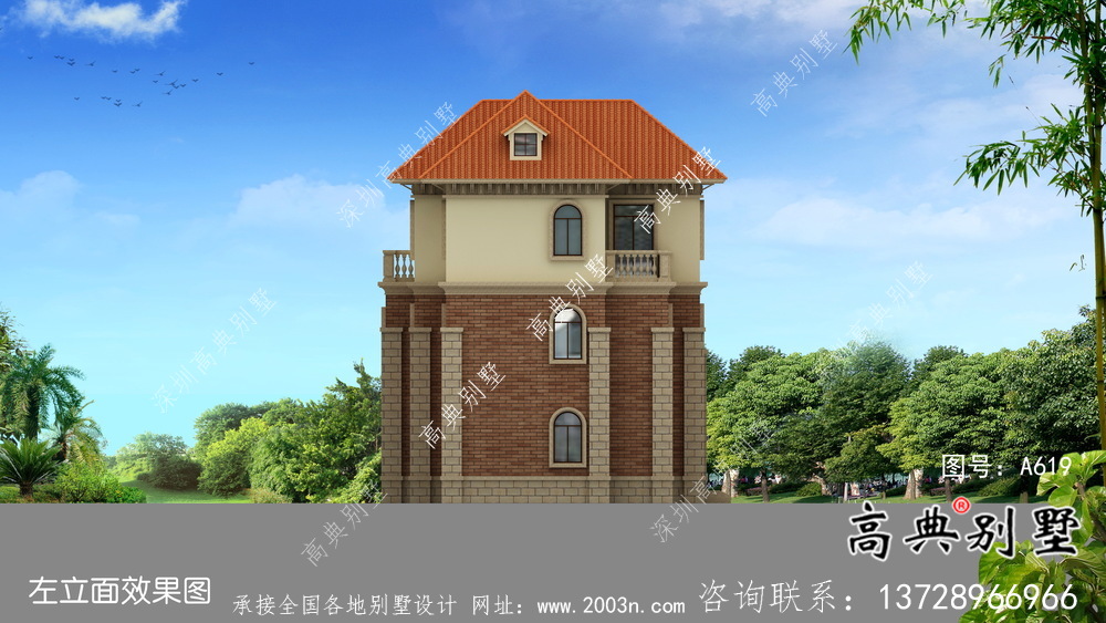 農(nóng)村歐式風(fēng)格豪華自建房屋設(shè)計(jì)圖+效果圖
