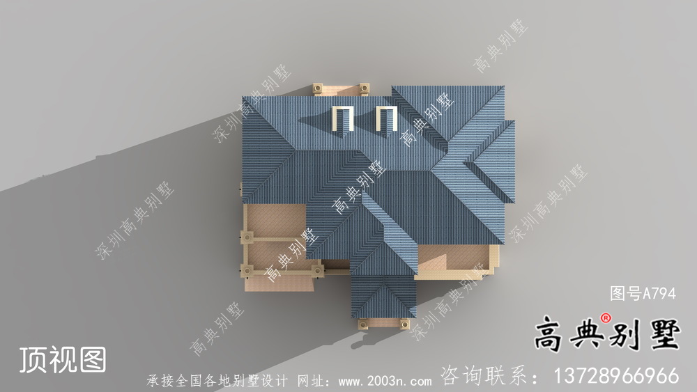 歐式四層豪華別墅設計圖紙