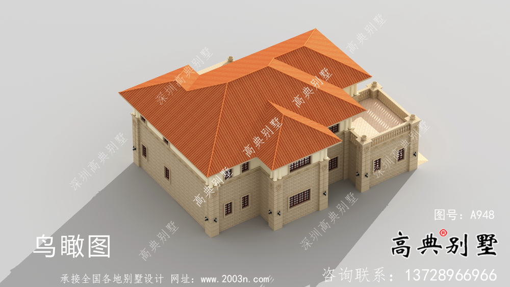 實用簡易兩層歐式風(fēng)格別墅設(shè)計圖紙