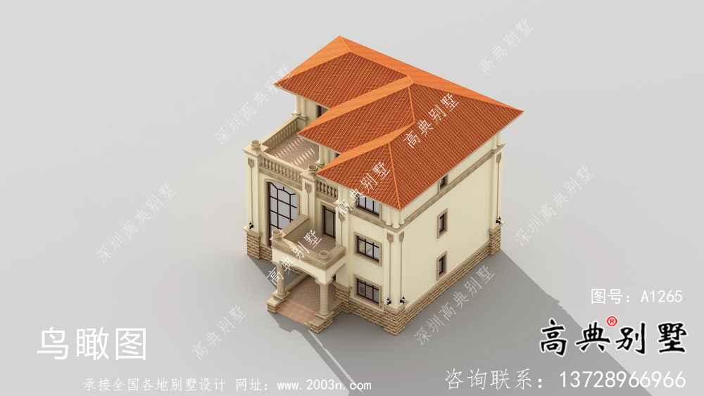 歐式風格,意大利風格三層別墅