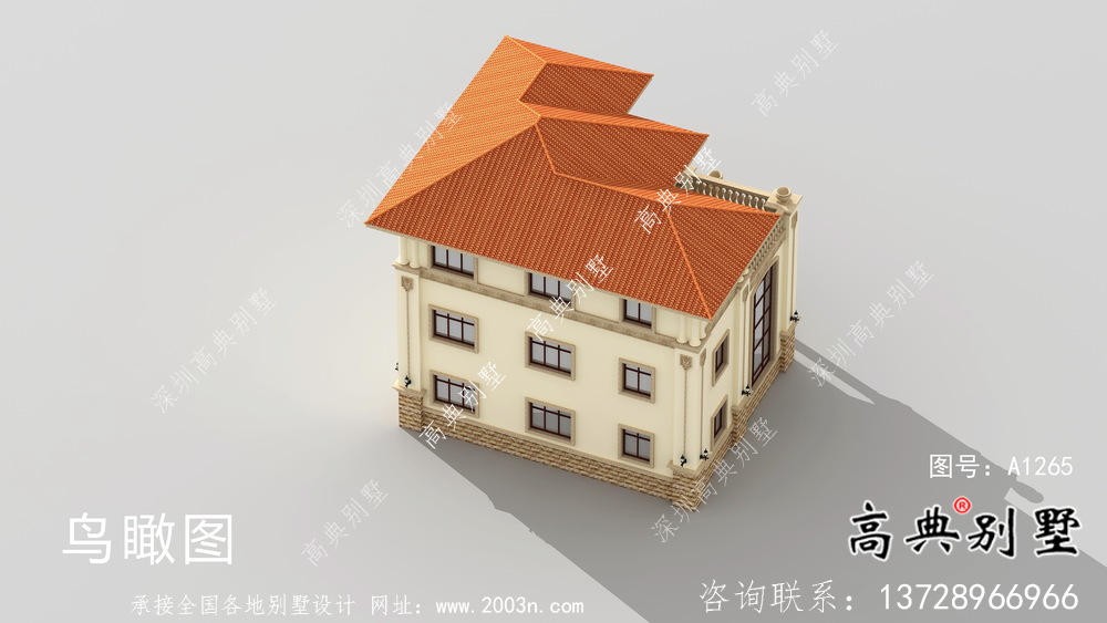 歐式風格,意大利風格三層別墅