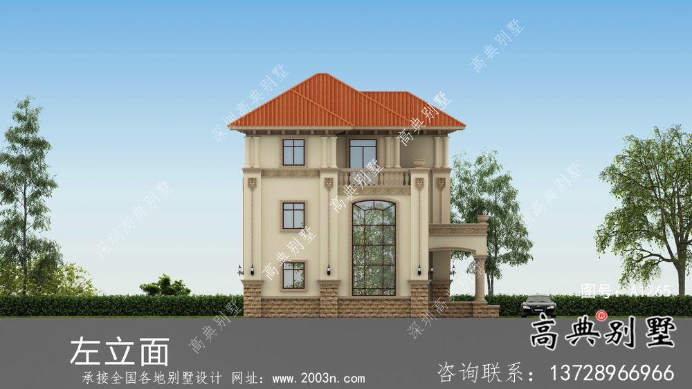 歐式風格,意大利風格三層別墅