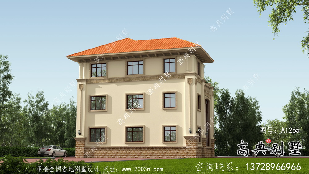 歐式風格,意大利風格三層別墅