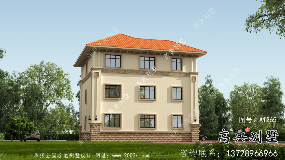 歐式風格,意大利風格三層別墅