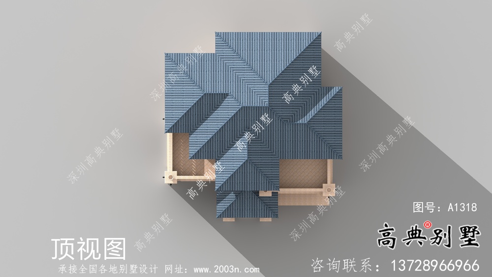 復(fù)式大氣的三層意大利風(fēng)格別墅