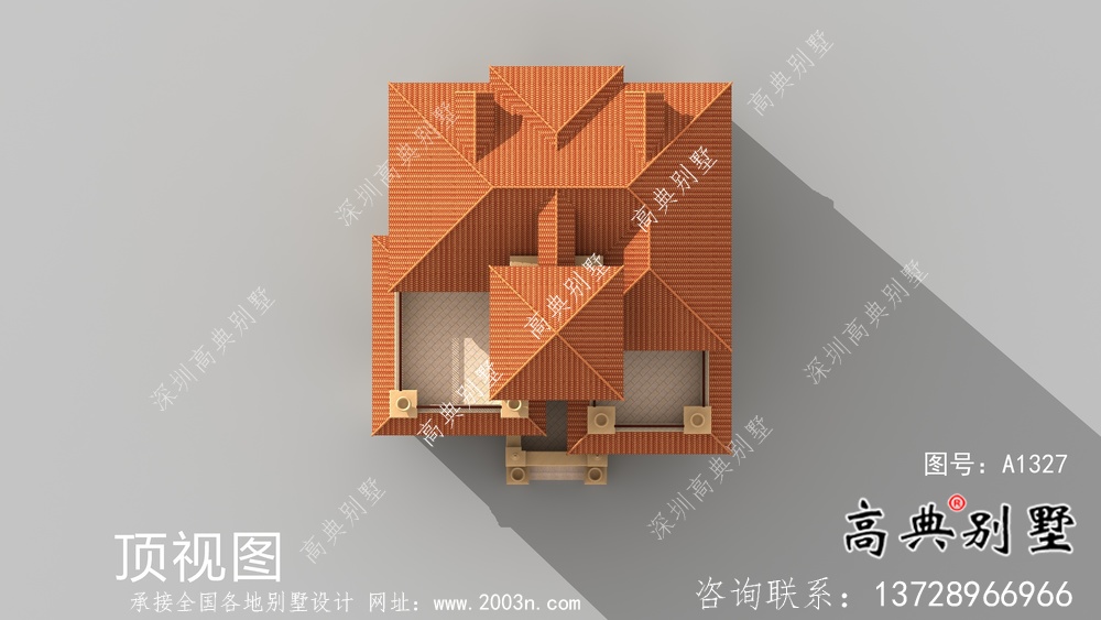 三層大氣復式歐式風格別墅建筑設計