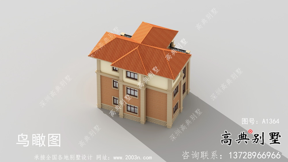 新農(nóng)村中小型三層鄉(xiāng)村獨(dú)棟別墅整套圖