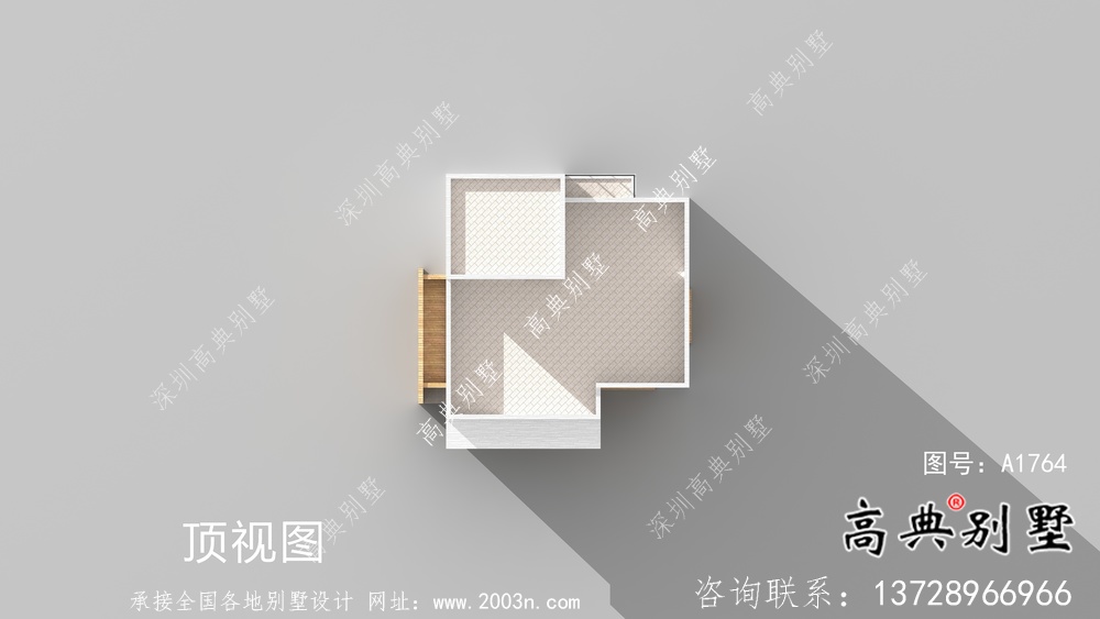 二層自然現(xiàn)代風(fēng)格小型別墅戶型設(shè)計圖，效果圖