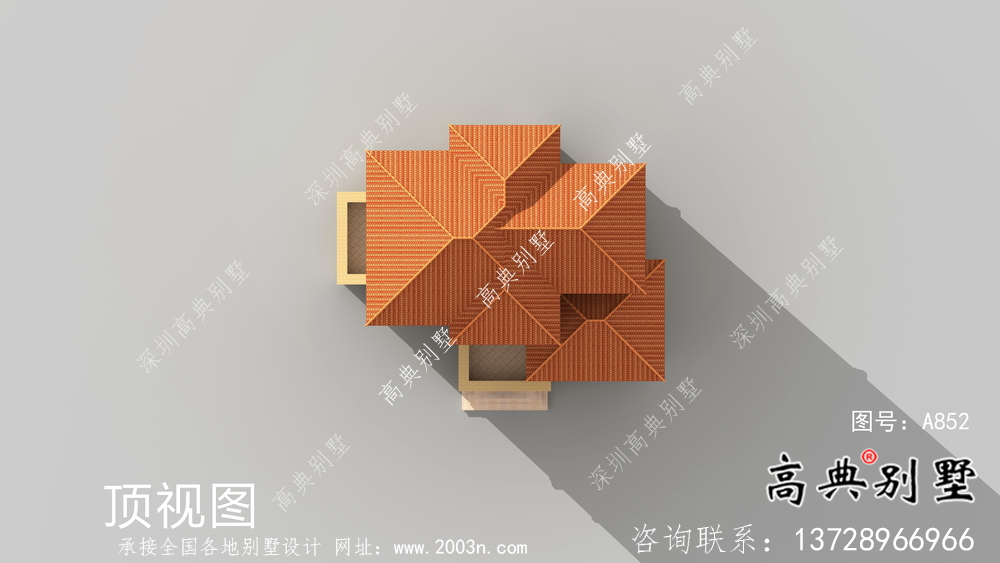 歐式農(nóng)村復(fù)式三層別墅設(shè)計圖及效果圖紙