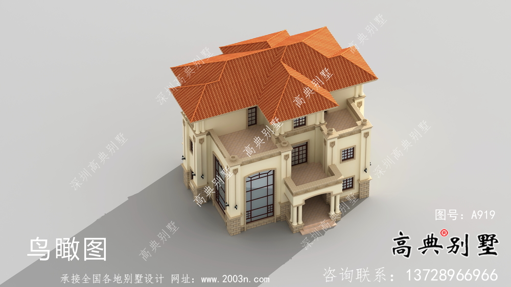 歐式大氣三層鄉(xiāng)村復(fù)式別墅設(shè)計(jì)圖紙