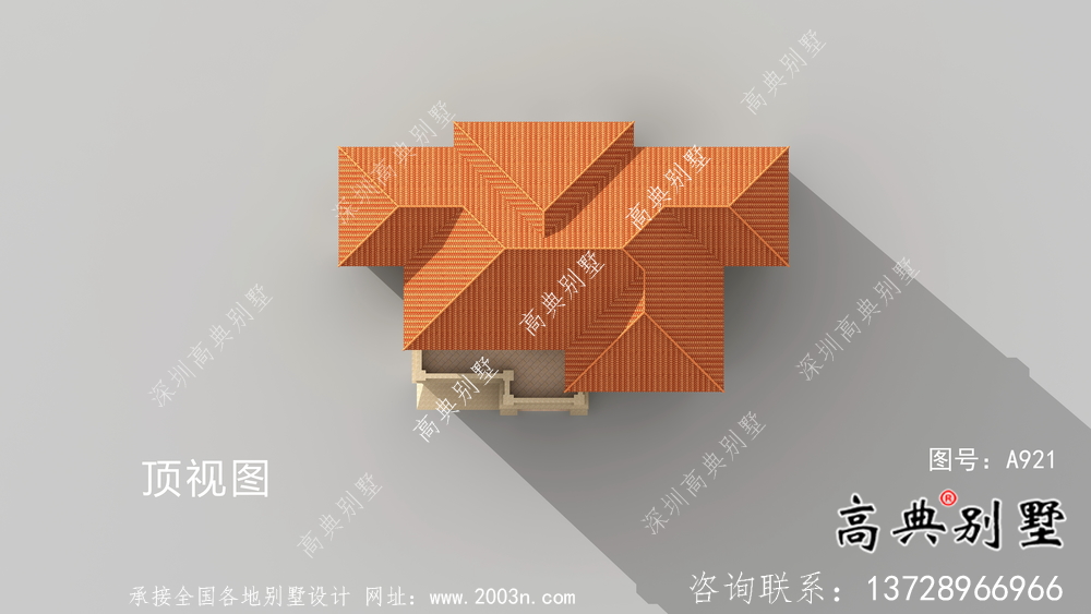 歐式三層鄉(xiāng)村別墅設(shè)計(jì)圖紙，帶車庫！