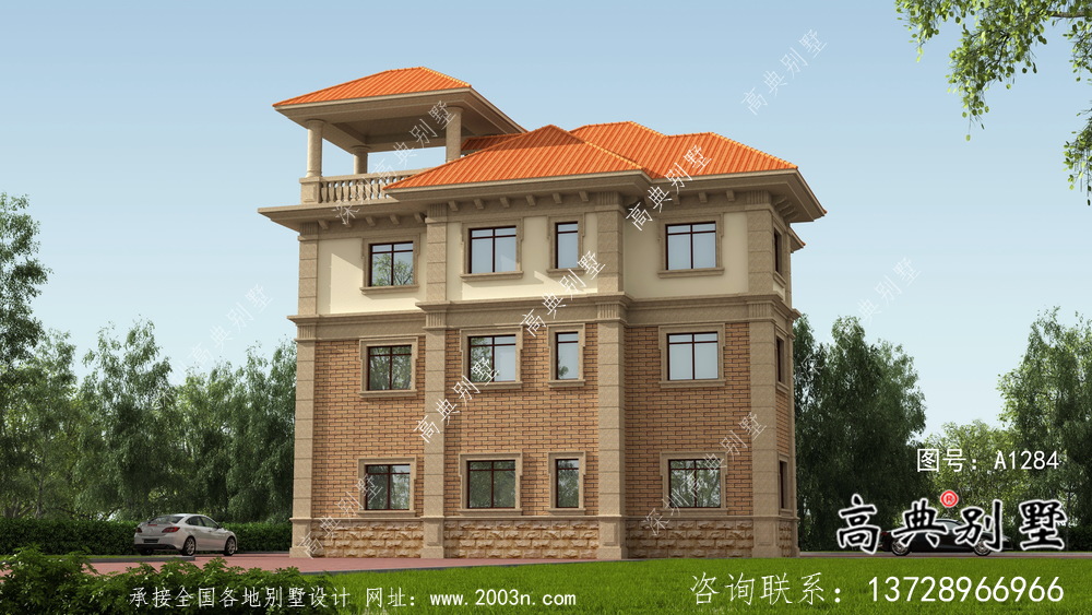 溫馨舒適歐式風(fēng)格新農(nóng)村住宅效果圖